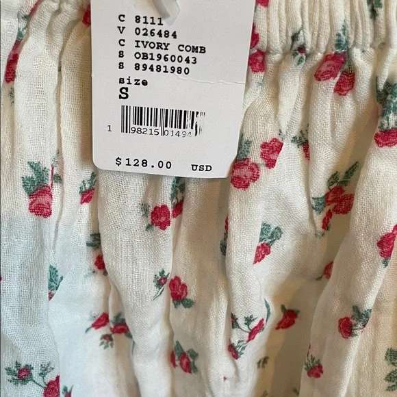 Free People White Floral Blouse - Picture 4 of 7